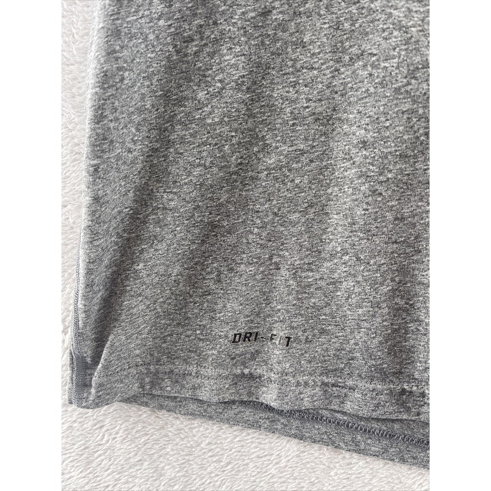 Nike Shirt Mens Size M Gray Short Sleeve Dri Fit Swoosh Sportswear Performance T - Picture 3 of 9